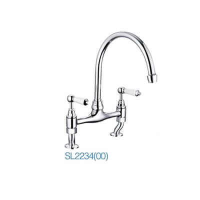 China Frameless Brass Mixer British, American Hpb59-1SL 2234(00) Classic Two Handle Kitchen Mixer European, Ceramic Handle for sale