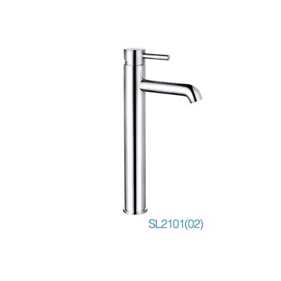 China Hot Sale Contemporary Single Lever Brass Tall Metered Basin Faucets With One Handle for sale