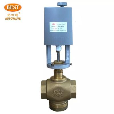 China Linearity  C7634-T Cast Brass Series 3/2way Micro Adjusting Electric Valve for sale