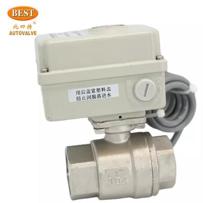 China General C6004 Series Regulating Type SS 2/2 Way Mini Electric Ball Valve for sale