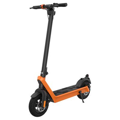 China Unisex HX X9 PLUS Electric Scooter 500W 36V 15.6Ah 10inch Foldable Orange Skateboard Light Weight 40km/h Outdoor IP54 for sale