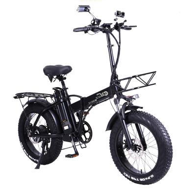 China EU CMACEWHEEL GW20 Unisex Current Update Version Add Rear View Mirror 48V 15Ah Battery 20*4inch Tire Wide Foldable E-Bike Free Shipping for sale