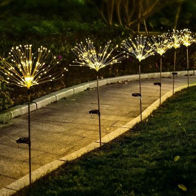 China LANDSCAPE Wiring Starburst Free Outdoor Solar Light Fireworks Environmental Protection Landscape Lamp for sale