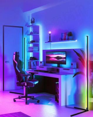 China Modern Smallest Full Color Floor Corner Lamp Dimmable RGB Corner Lamps For Game Room for sale