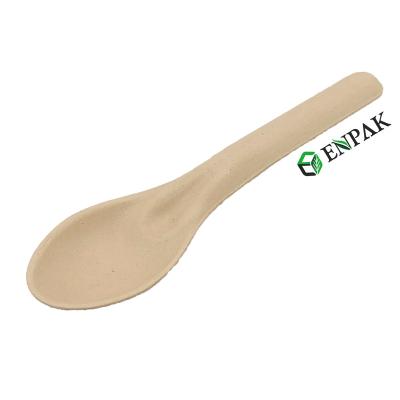 China Restaurant Nurture Pulp Disposable Compostable Forks Spoons Knives Cutlery for sale