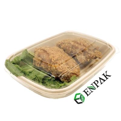 China Biodegradable Biodegradable Food Packaging Pulp Bagasse Food Box Container for sale