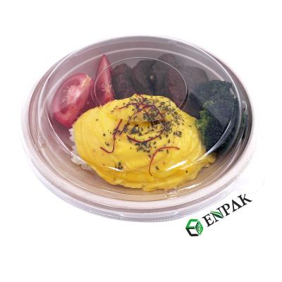 China Disposable Disposable Sugarcane Bagasse Paper Salad Bowl Around Biodegradable Compostable Bowl for sale