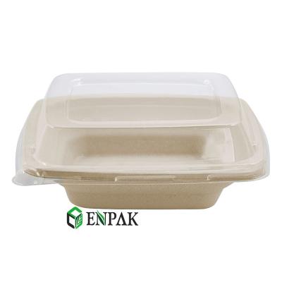 China 16oz Disposable Biodegradable Take Out Soup Container Sugarcane Paper Soup Bowl for sale