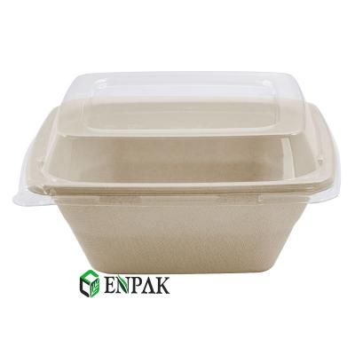 China Disposable Bagasse Food Fruit Salad Noodle Sugar Cane Compostable Packaging Biodegradable Bowl for sale