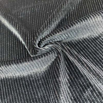 China Korean velvet China Manufacture Wholesale Stretch Elastic Shiny Stripe Ice Crushed KS Korean Velvet Fabric for sale