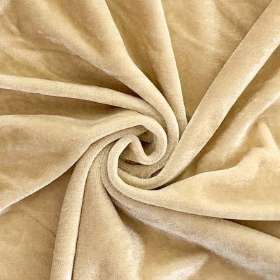 China Poly spun velour Characteristic Cheap Price Elastic One Side 95%Polyester 5%Spandex Knitted Poly Spun Velour for sale