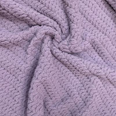 China Garments Factory Supply China Direct Various Colors Fluffy Wheat Ear Pattern Jacquard Shu Velveteen Fabric for sale