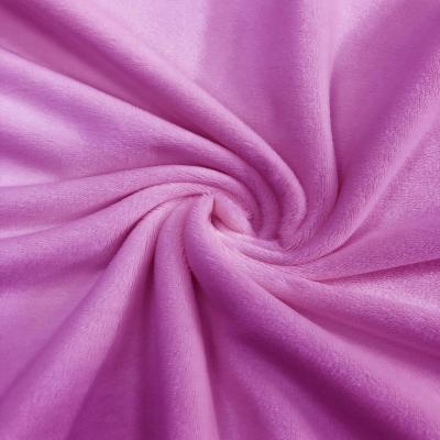 China Crystal super soft China Manufacture  Multi-Colors One Side Elastic 100%Polyester Crystal Super Soft Fabric for sale