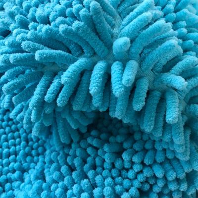 China Polar fleece China Manufacture Caterpillar Firecrackers Microfiber Cleansing Chenille Fabric For Car Cleaning,Mops for sale