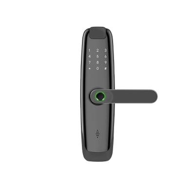 China Alluminum Alloy Tuya Biometric Fingerprint Keyless rRim Trigger Smart Door Locks With Keypad Deadbolt Home Smart Lock for sale