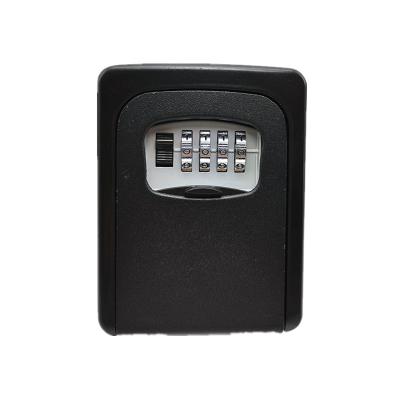 China Allov Zinc Alloy and Aluminum Key Storage Outdoor Wall Mounted 4 Digit Combination Key Lock Box for sale