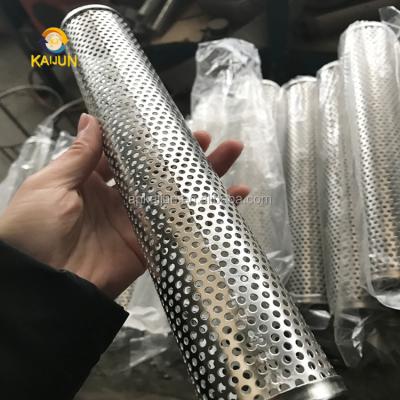 China Filtration Stainless Steel Liquid Punch Filter Tube / Round Hole Punch Filter Element (Manufacturer) for sale