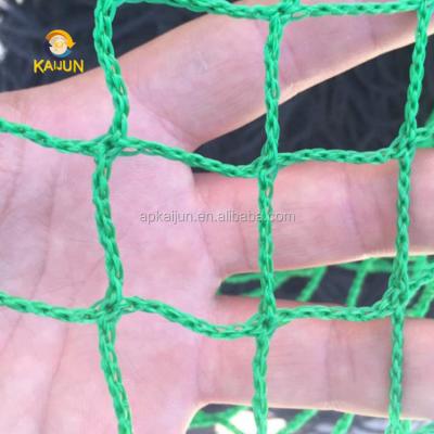 China HDPE +UV stabilized/100%virgin pp HDPE green knotless netting, bird nets knotless for sale