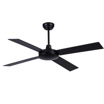 China Hot Selling 52 Inch Factory Air Ventilation+Decoration Modern Design 4 Plywood Blades Ceiling Fan With Remote Control for sale