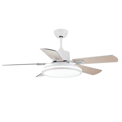 China Lighting+ventilation+decoration Wholesale 110V 220V AC DC Fans 52 Inch Remote Control 5 Blades Decorative Lighting Ceiling Fan for sale