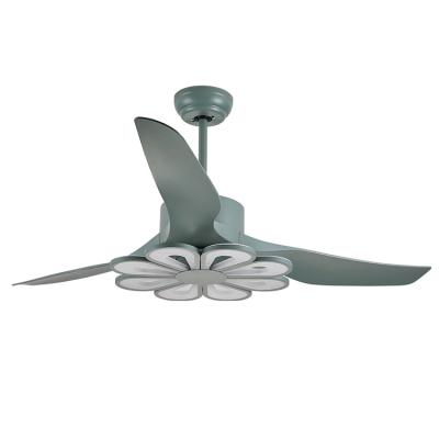 China Quiet Powerful Decorative Hotel Modern Design Low Profile Ceiling AC DC Motorhome LED Ceiling Fan for sale