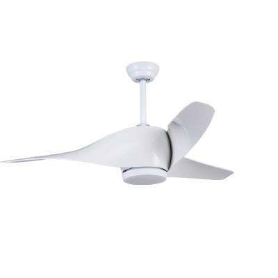 China With Simple Design Light Modern High Quality White Color 52 Inch ABS LED Blades Ceiling Fan for sale