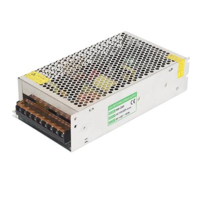 China LED Lighting High Efficiency SMPS Driver 200W Changing Power Supply AC110V 220V DC12V 16.7A DC24V 8.3A Constant Voltage LED for sale