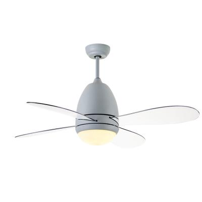 China Wholesale High Quality Living Room Indoor 42 Inch Transparent Acrylic Blade Decorative Lighting Ceiling Fan Light With Remote Control for sale