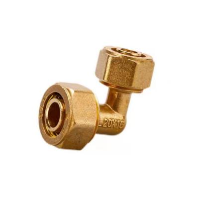 China Durable Brass Compression Fittings For Pex-Al-Pex Pipes Reducer Elbow for sale