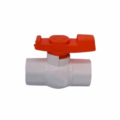 China General Custom Size And Color PVC PP Ball Valve Water Valve With Plastic Ball PVC for sale