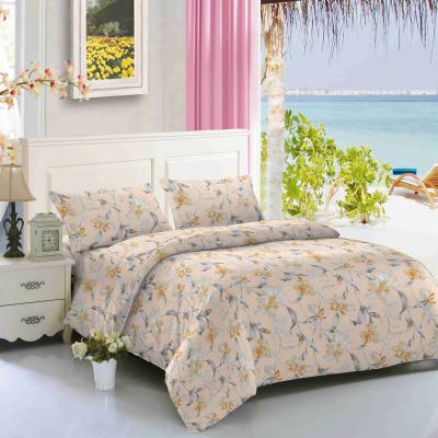 China Floral Design 100 Polyester Microfiber Fabric Waterproof Checkered Scatter Dye For Bed Sheet for sale