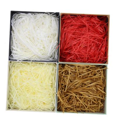 China Wholesale Lafitia Multicolor Shredded Silk Paper Gift Box Decorations Stain Moistureproof Gift Box Filler Packaging for sale