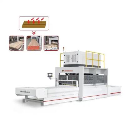 China Finger joint or Edge glued Board Jointing or The Door Rim Laminating High frequency Double-Side Hydraulic Composer wood clamp carrier for sale