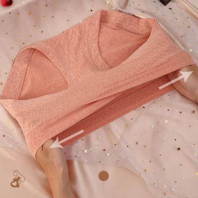 China Cotton Antibacterial Soft Breathable Postpartum Mother Panties Low Belly Support V Waist Briefs Pregnancy Maternity Panties For Pregnant Women for sale