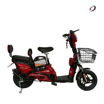 China Electric Power Steel Electric Bike 2 Wheeler Electric Scooter 2022 Warehouse Bricycle 350W Electric Bricycle Cargo for sale