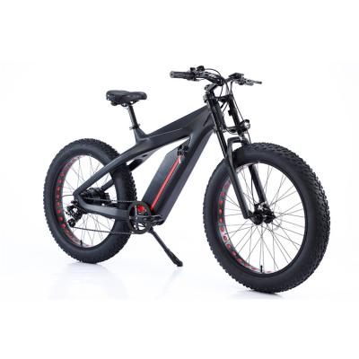 China Carbon Fiber Dual Mid Suspension Mountain Bike Electric 750W Mountain Bike for sale