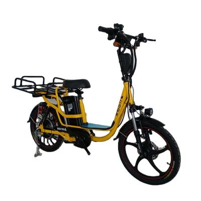 China Chinese Carbon Steel Electric Bicycle Fast Delivery Electric Bike For Take Out for sale