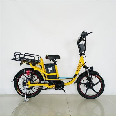 China Carbon Steel Fashion Mid Cargo Bike Kit Motor Electric Family Cargo Electric Bikes for sale