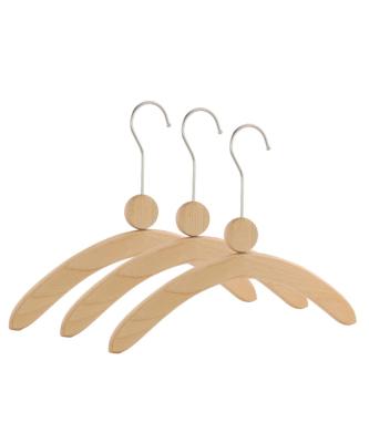 China IANGO Modern Customized Luxury Branded Wooden Hangers Natural Wood Adult Kids Coat Suit Pants Hangers for sale