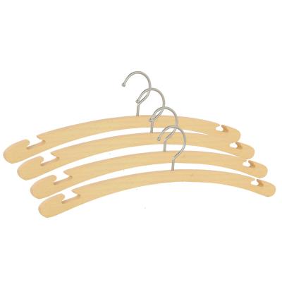 China IANGO Modern Factory Supplied Luxury Branded Wooden Hangers Natural Wooden Adult Children Coat Suit Pants Hangers for sale