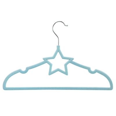 China Minimalist velvet hanger with notched shoulder and non-slip design for sale