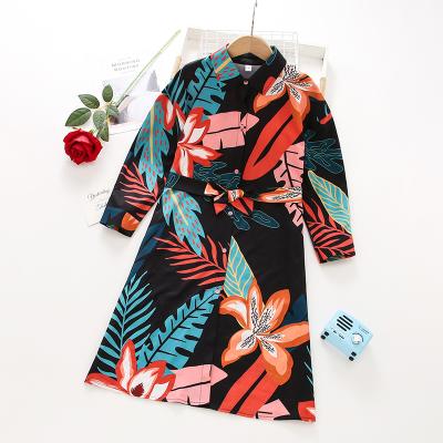 China Washable kids dress dresses 5-13years for girls floral froks girl dress for sale