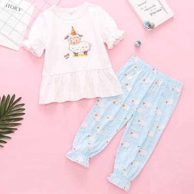 China Spandex/Polyester/Cotton Kids Set Hot Selling Knitted Clothes Baby Summer Set China Manufacturer Baby Knit Two Set On Sale for sale