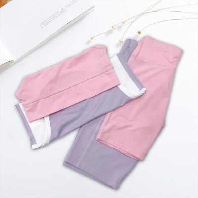 China Breathable Yoga Girls Sports Top And Waist Short Pants Fluorescence Children Set Clothing Active Kids Sports for sale