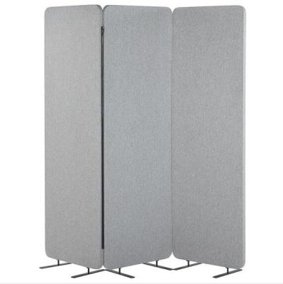 China Modern minimalism Olanglab 3Pcs Freestanding Lightweight Privacy Panel Acoustic Room Divider Cubicle Divider Acoustic Wall Partition for sale