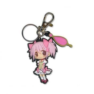 China Cute 3D Key Chain High Quality Soft Rubber Silicone Toy Europe Cartoon PVC Key Chain for sale