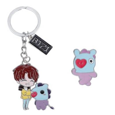 China Cute 3D Key Chain High Quality Soft Rubber Silicone Toy Europe Cartoon PVC Key Chain for sale