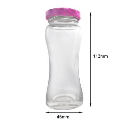 China 75ML 120ML Refillable Round Glass Mason Jars Sealed Cover Storage Honey Jam Vegetable Jar Bird's Nest Jar for sale