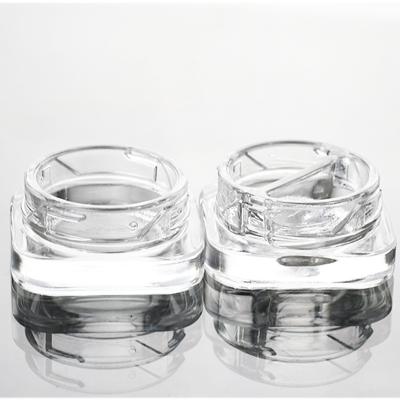 China Low Price 3g 5g 7g 9g 2oz 3oz 4oz Kid Proof High Quality Cosmetic Glass Jar Low Price Glass Cosmetic Jar for sale