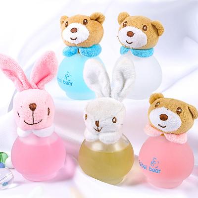 China New Cartoon Personal Care Baby Bear Rogue Rabbit Lady Perfume Glass Bottle 50ML For Gift for sale